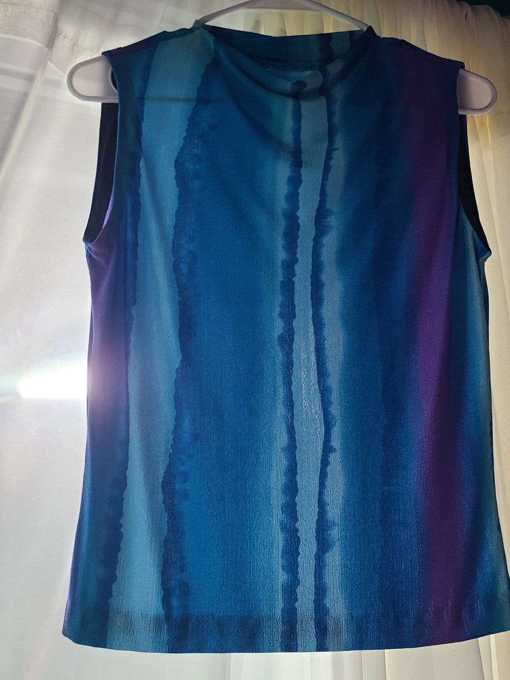 Sleeveless Blue Ombre Women's Top